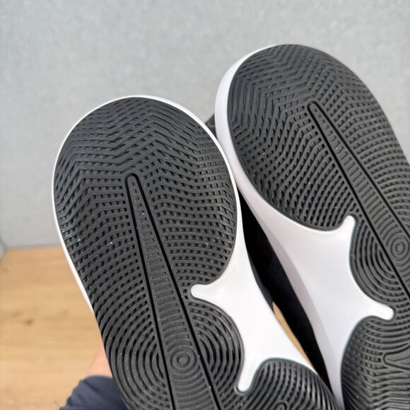 Nike Mens Air Precision II Basketball Shoe Size 10.5 Black White High Top AQ3521 - Picture 11 of 13